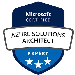 Azure Solutions Architecture Expert certification badge