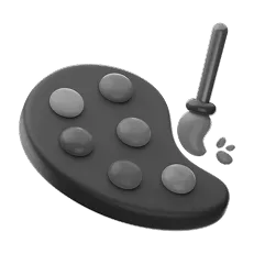 an icon of a paint palette
