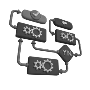 an icon showing process diagrams